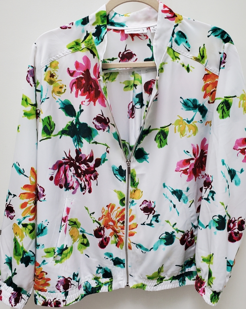 Susan Graver Light Bomber Jacket